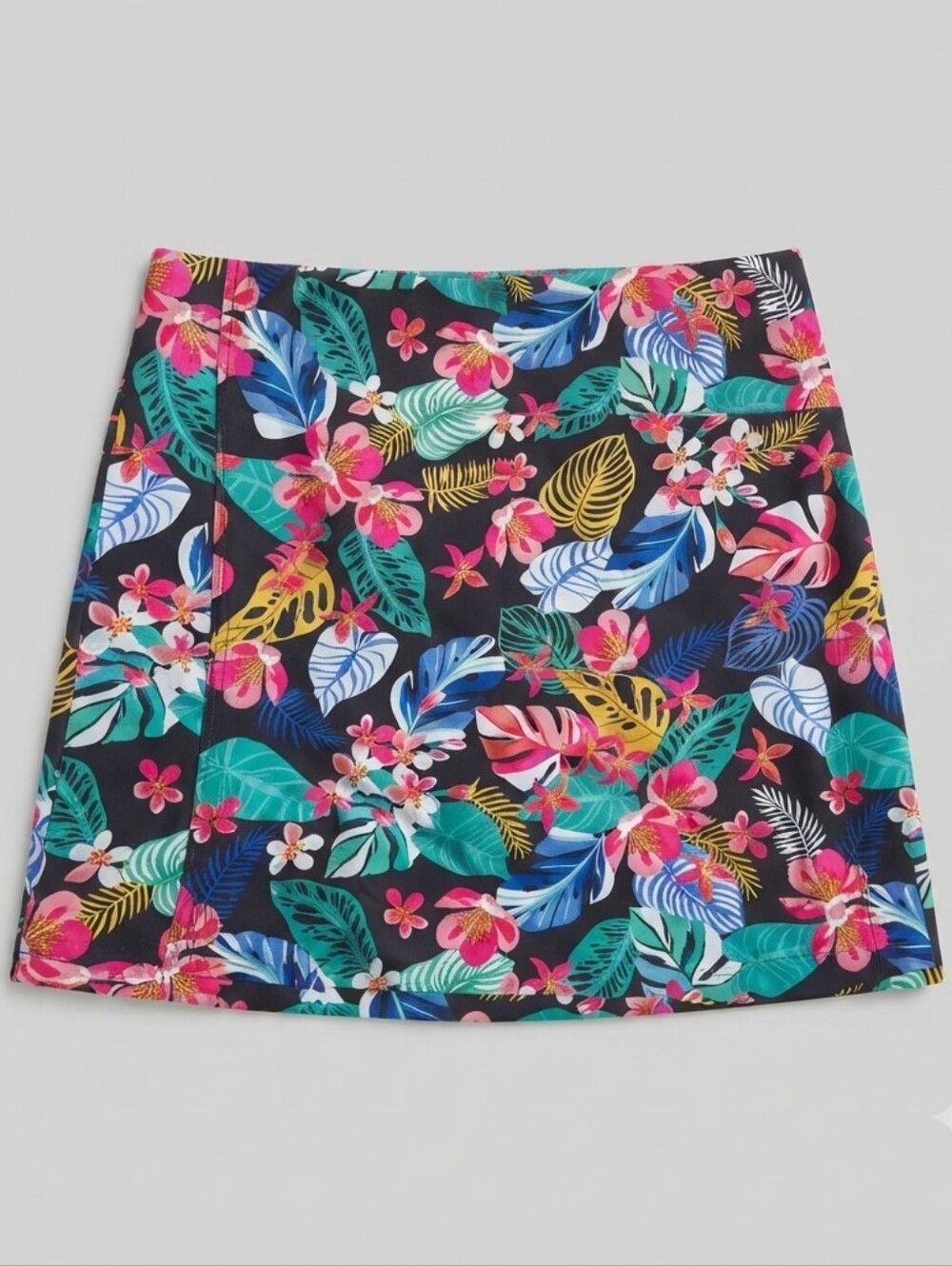 ​Stella Parker Collection Women's M Skort Black Tropical Floral Print Athletic S